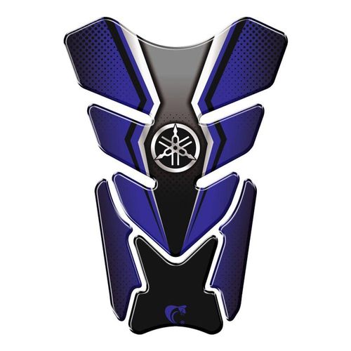 Adesivo Resinado Protetor De Tanque Moto Qualquer Moto Yamaha Azul Azul E Preto