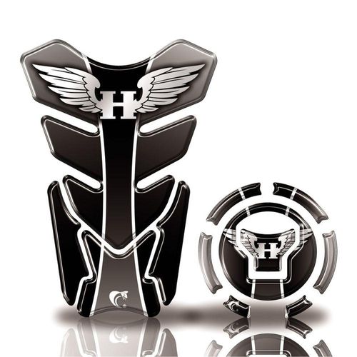 Kit Protetor Tanque Adesivo Moto Honda Acima 2018 Preto