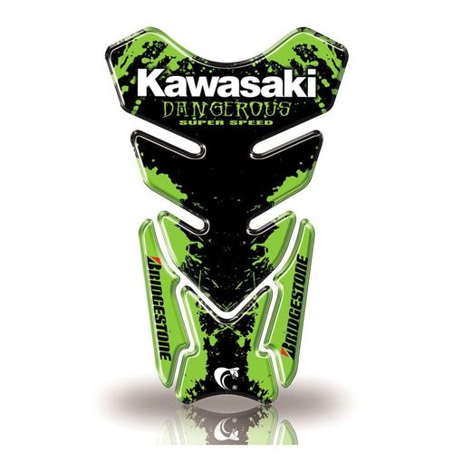 Protetor De Tanque Adesivo Moto Kawasaki Verde