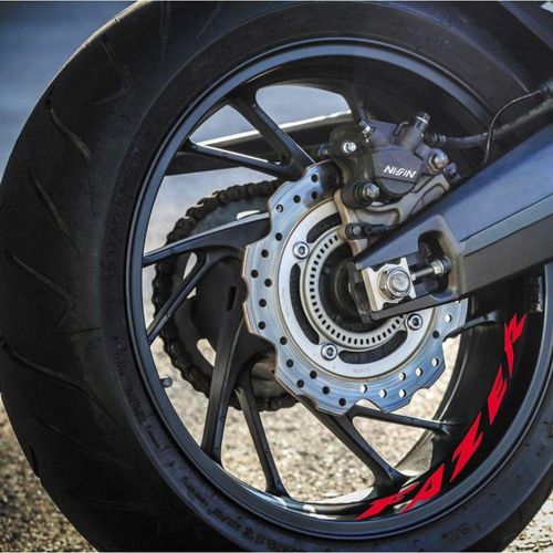 4 Adesivo Premium Yamaha Fazer Cor Vermelho