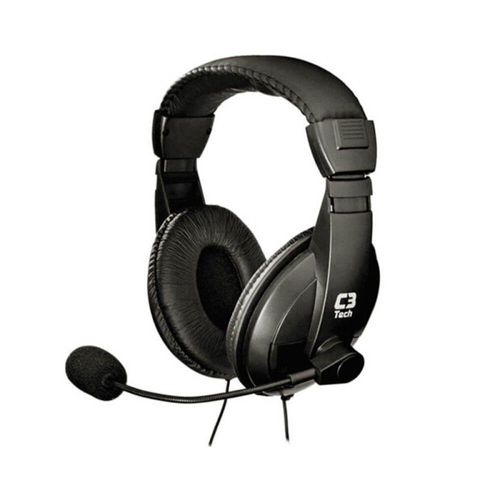 De Ouvido C/Microfone C3tech Voicer Comfort Preto