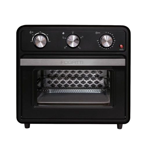 Forno Elétrico De Bancada 22 Litros Air Fryer Preto Fogatti 220V