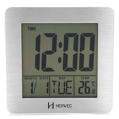 Despertador Digital Importado Branco Herweg 2985 único