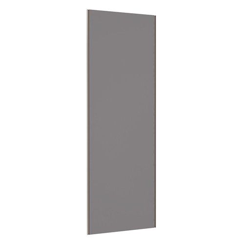 Porta De Correr 80cm Champagne Sem Kit Ferragem Cinza Puro