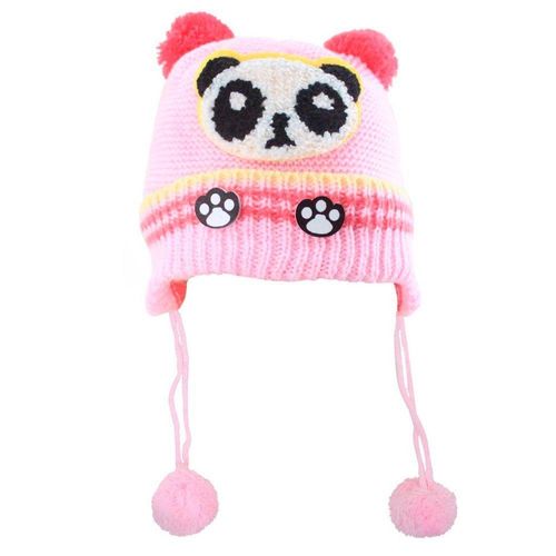 Touca Gorro Infantil Rosa Panda Tamanho único