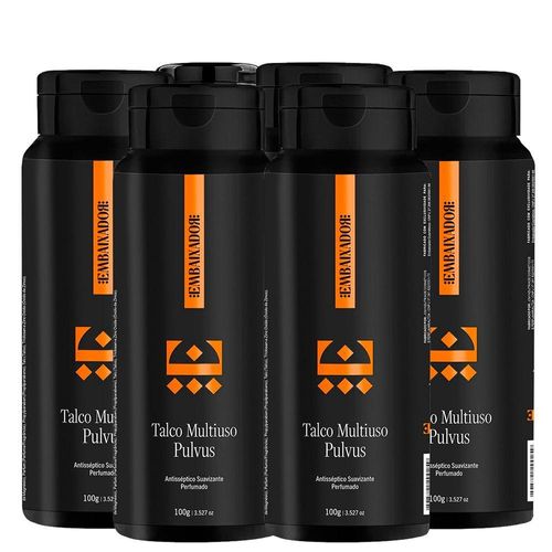 Kit 03 Talco Multiuso Pulvus Embaixador 200G