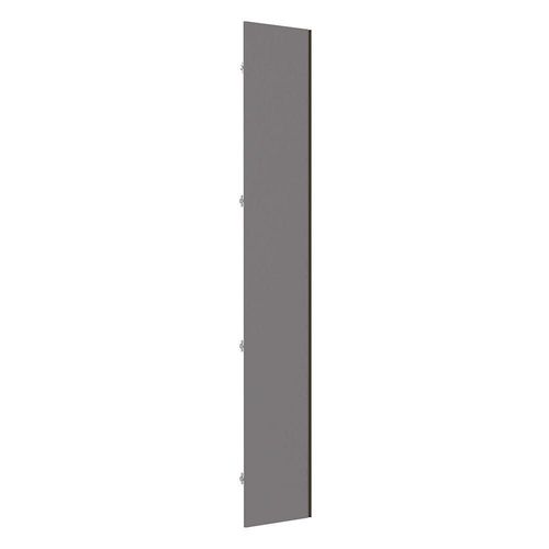 Porta Lateral Para Roupeiro 4 Portas Puxador Inox Cinza Puro