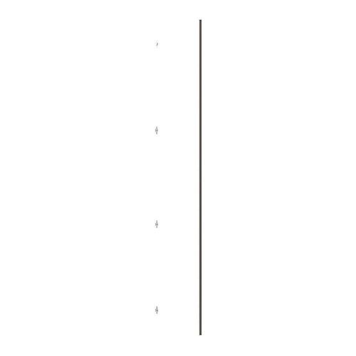 Porta Para Roupeiro Canto 40cm Champagne Branco Mat