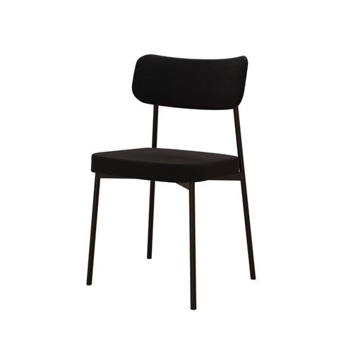 Cadeira Mynna Fixa C/4 Pes 525 X 470 X 790 Mm C/1 Un. Preto Preto