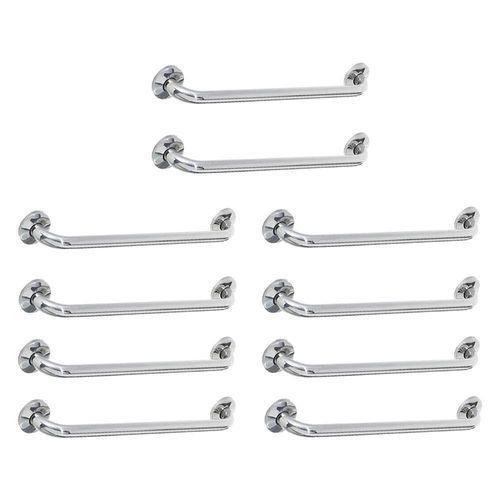 Alça De Apoio 40cm Inox Barra Kit 10 Unidades I Acessibilidade