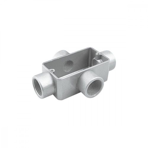 Condulete Fixo 1 Tipo X - Sem Tampa / Rosca Bsp / Com Pintura Eletrostática A Pó