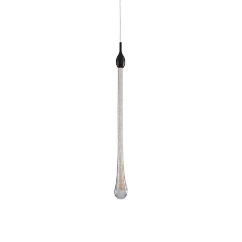 Lustre Pendente Skylight Drop 3059 Led Bivolt Preto-transparente