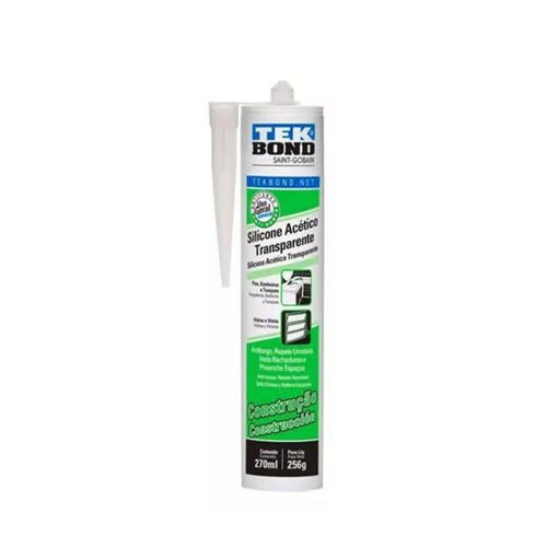 Silicone Acetico 256g Transpartente Tek Bond