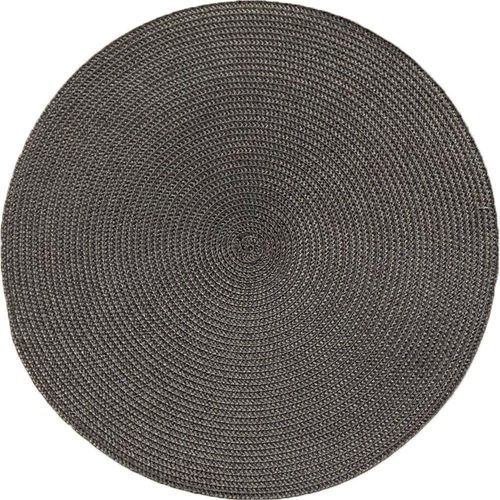 Kit 4 Americano Requinte Liso Para Mesa Redondo 38cm Chumbo