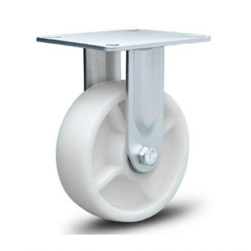 Rodizio Industrial Fixo 6x2 Roda De Nylon C/ Rolamento 450Kg