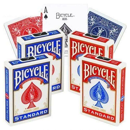 4 Baralhos Bicycle Standard Azul e Vermelho B+