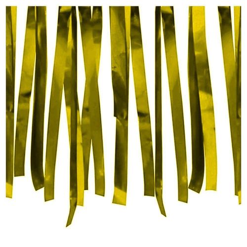 Varal De Fitas Metalizadas Dourado - 10 Metros
