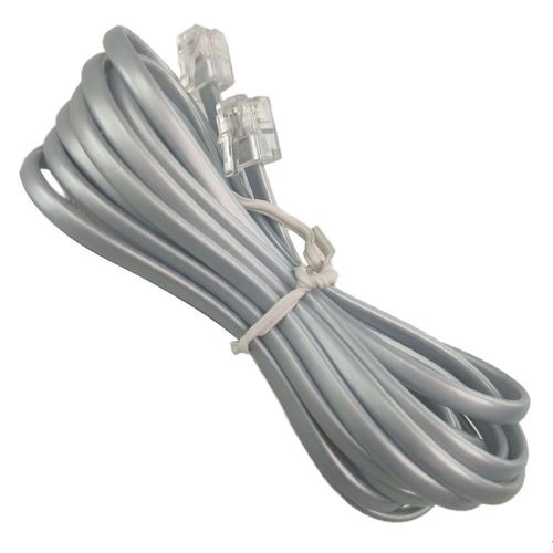 Fio Telefonico Cabo Rj11 3 Metros Telefone Fixo Extensao