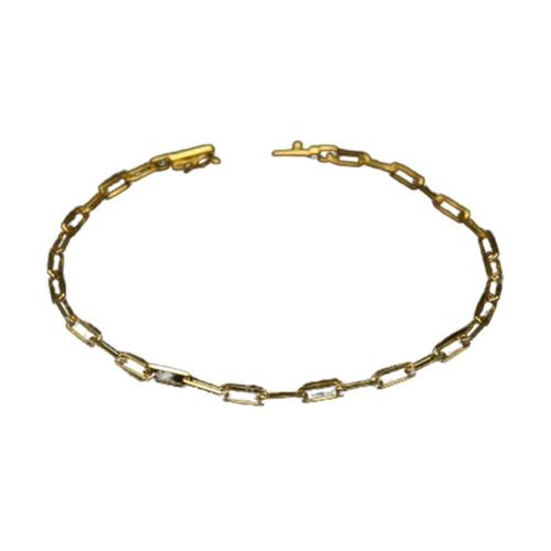 Pulseira 3mm Tijolinho De Quina Banhado