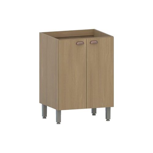 Balcão De Cozinha Sem Tampo 60cm 2 Portas Classic Luciane Mó Freijó/freijó Brasil