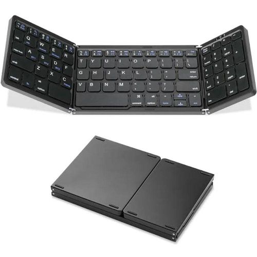 Mini Teclado Touch Dobrável Bluetooth Para Celular