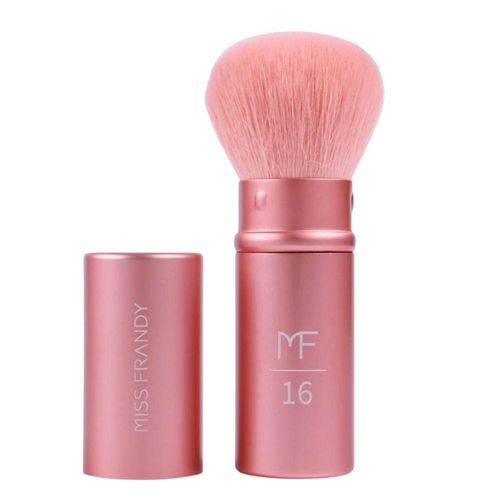 Pincel De Pó Kabuki Retrátil Mf16 | Compacto E Ideal Para Retocar A Maquiagem | Linha Squad | Miss Frandy
