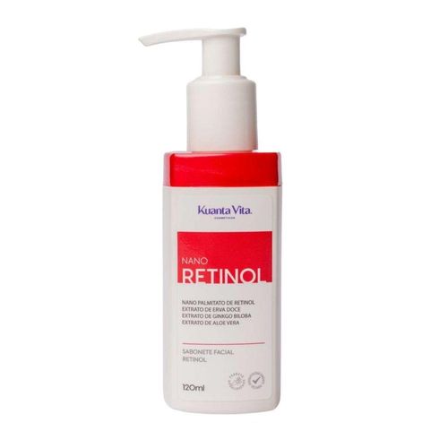 Sabonete Facial Com Retinol 120ml Kuanta Vita Antirrugas e Antissinais Diário