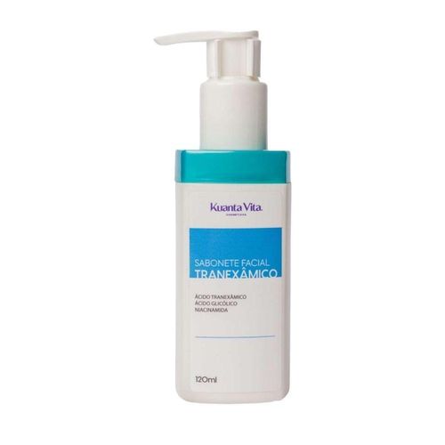 Sabonete Facial Tranexâmico, Glicólico e Niacinamida 120ml Kuanta Vita Renovação