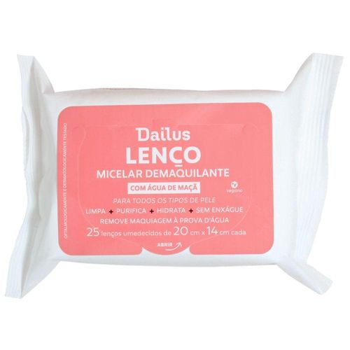 Lenço Micelar Demaquilante - Dailus
