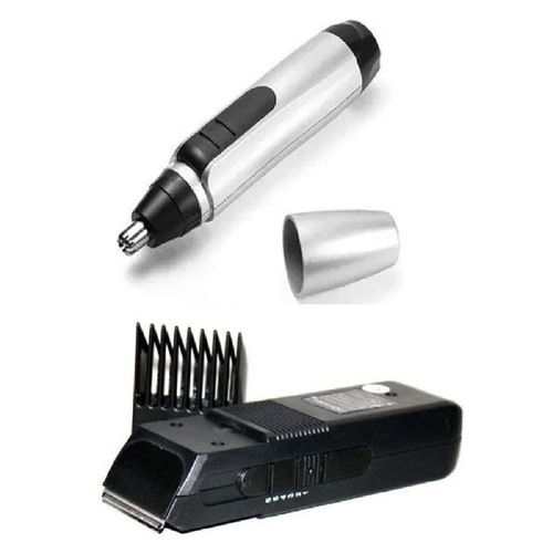 Kit Máquina 389 Barba Cabelo + Aparador Pelos Nariz