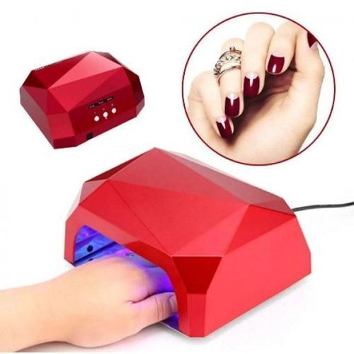 Cabine Estufa Forno Uv Led Fibra Acrigel 110V 36W Vermelho