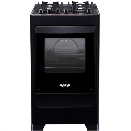 Fogao Dako Supreme Glass 4 Bocas Preto Bvolt