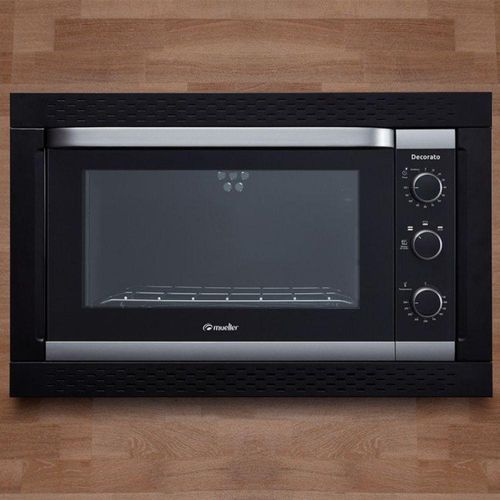 Forno Elétrico De Embutir Mueller Decorato Preto 44 Litros 220v