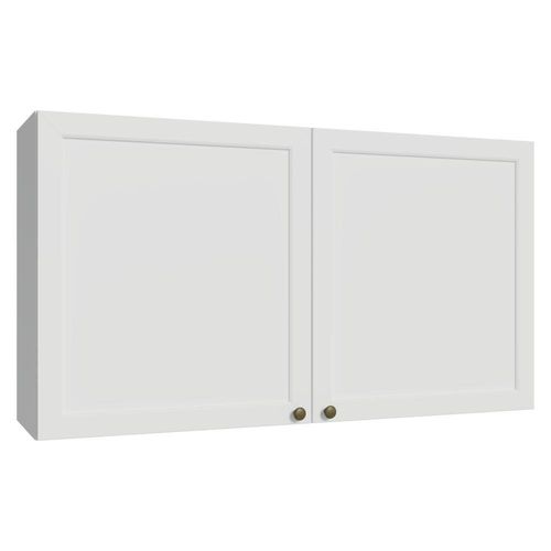 Armário Aéreo 120 Cm 2 Portas Branco Vik Madesa Branco