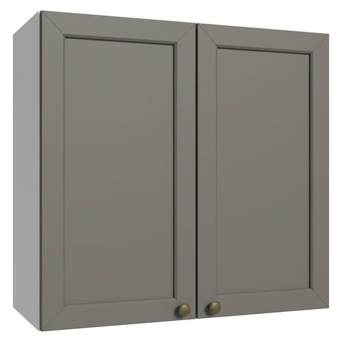 Armário Aéreo 70 Cm 2 Portas Branco/cinza Vik Madesa Branco/cinza