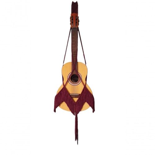 Suporte Violão Macramê Vinho