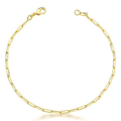 Pulseira Elos Delicados Unissex Banhada A Ouro 18k