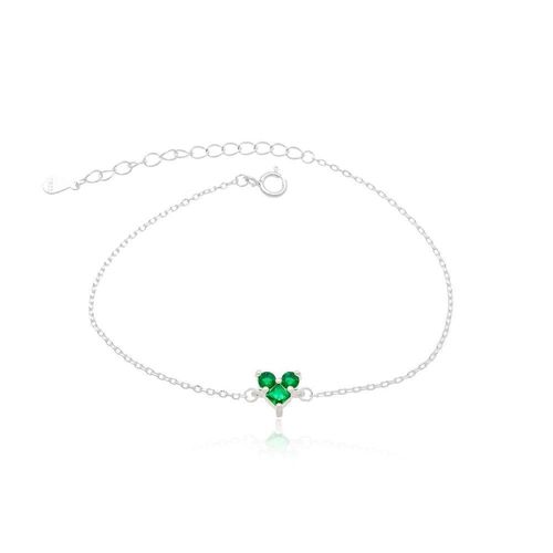 Pulseira Minimalista Três Pontos De Luz Prata 925