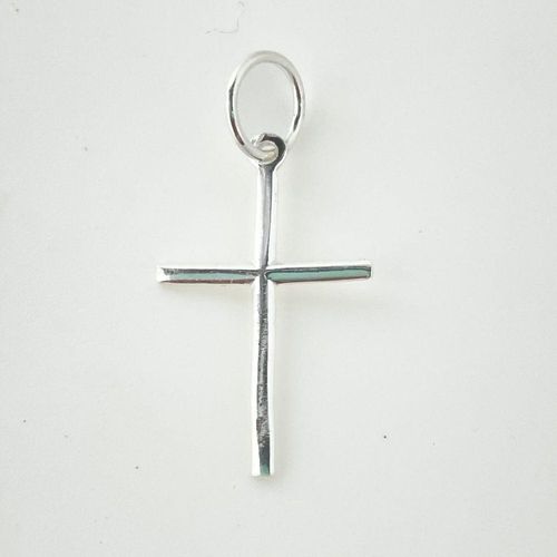 Pingente Crucifixo Palito Liso Prata 925