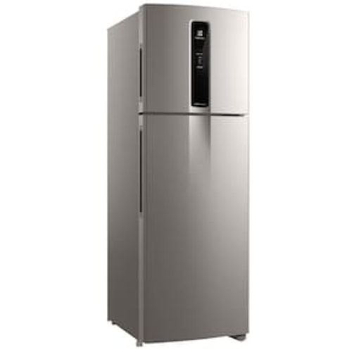 Geladeira Electrolux Inverter Frost Free IF43S Duplex Efficient com AutoSense 390L - Inox