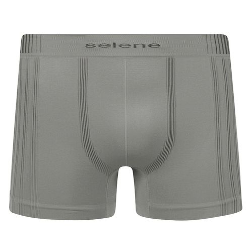 Cueca Boxer Selene Sem Costura Masculina - Cinza