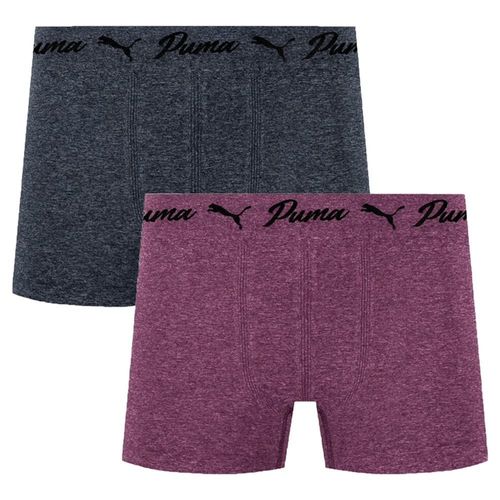 Kit 2 Cuecas Boxer Puma Sem Costura Infantil