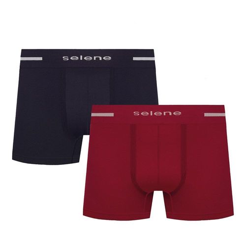 Kit 4 Cuecas Selene Boxer Sem Costura Masculina
