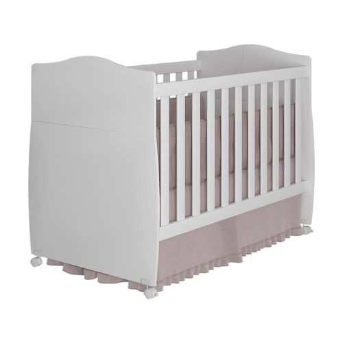 Berço Mini Cama Conforto Suporte Pra Mosqueteiro E Rodizios Branco