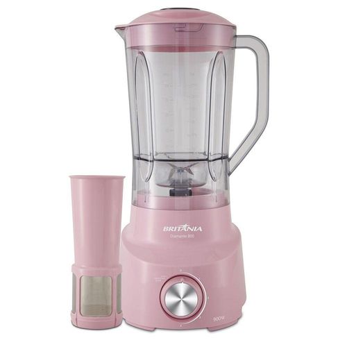 Liquidificador Britania All Pink Turbo 1000w 4 Velocidades Jarra 2.6l 110V