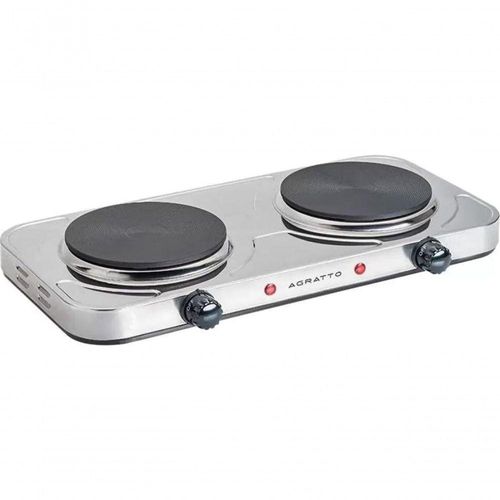 Fogao Portatil Eletrico De Bancada 2 Bocas 2000w 110V