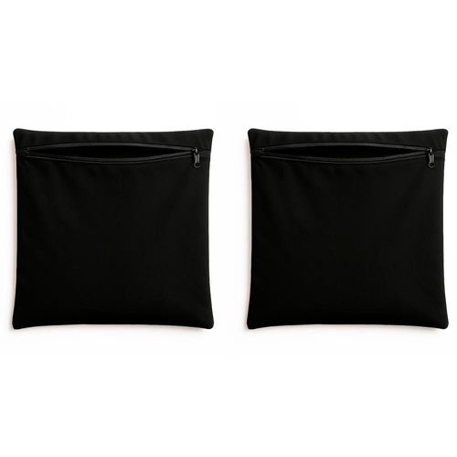 Kit 2 Capas De Almofadas 42cm Suede Sala Ou Quarto Balaqui Preto