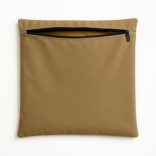 Almofada Capa 42cm Suede Macia Decorativa Sala E Escritório Capuccino