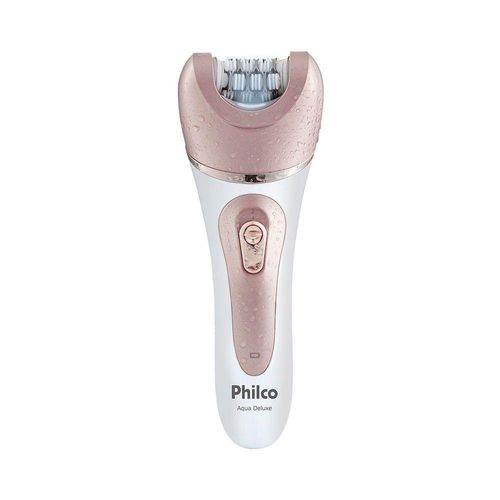 Depilador Philco Aqua Deluxe Plus PDP01R Sem Fio Branco/Rosa Bivolt