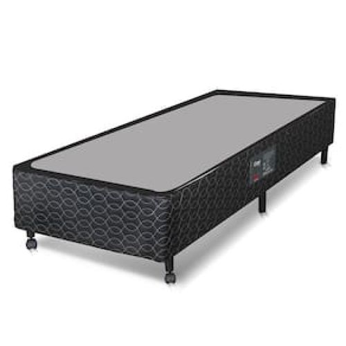 Base Box para Colchão de Solteiro Castor Class 39x78x188 cm - Cinza/Preto